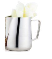 STREET CRAFT Stainless Steel Frothing Pitcher for Espresso Machines, Milk Frothing Pitcher &amp; Latte Art 24 Oz N2