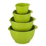 Melamine Mini Prep Bowl Set of 4, Green N3