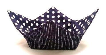 Microwave Bowl Cozy 3 pc. Set: Navy Blue Dots N2