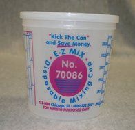 E-Z Mix EMX-70086L 2.5-Quart Plastic Mixing Cup Lids, Box Of 25