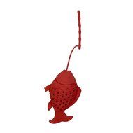 OKDEALS Silicone Fish Tea Leaf Strainer Infuser Herbal Spice Filter Diffuser (Orange) N5