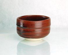 Red Raku Japanese Ceremony Tea Bowl | Ryu Mei |#84618062 | Red | 16oz | Matcha Green Tea Powder | Chawan | Minoyaki... N2