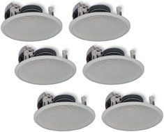 Yamaha Natural Sound Custom Easy-to-install In-Ceiling Flush Mount 2-Way 150 watts Speaker (Set of 6) with 8&quot;...