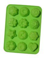 Better Value12 Cavity Flowers Silicone gel non-stick Cake bread Mold Chocolate jelly Candy Baking Roasting Mould... N2
