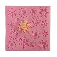 Wocuz W0714 Silicone Snowflake Shapes Fondant Mold Candy Making Mould for Cake Embossing Decoration N2