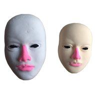 FLYMOR 3D Silicone Human Face Shape Chocolate Fondant Mold Cake Decoration,Pink N4