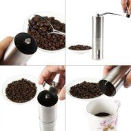 Manual Coffee Grinder Premium Ceramic Burr ，Portable Coffee Mill- Stainless Steel Portable ，Spice Mill Precise... N2