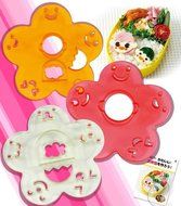 OHF 3 in 1 Bento Accessories Various Emotion Expression Rice Mold Onigiri Shaper and Dry Roasted Seaweed Cutter...