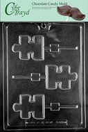Cybrtrayd M223 Puzzle Piece Lolly Autism Awareness Miscellaneous Chocolate Candy Mold
