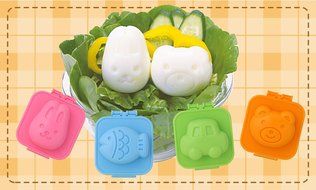 Boiled Egg Mold Bear and Rabbit N3