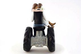 Tractor Western Wedding Cake Topper