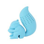 Huayoung 3-pcs Cut Squirrel Tea Infusers Safe &amp; Convenient Silicone Tea Filters (Blue) N4