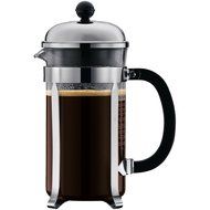 Bodum Chambord 8 Cup Shatterproof French Press Coffeemaker, Chrome, 1.0 liter, 34-Ounce
