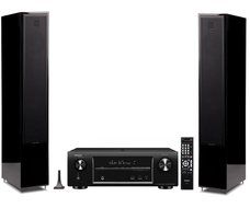 Martin Logan Motion 40 Back Floorstanding Speakers with Denon AVR-X3200W A/V Receiver