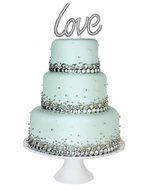 Large Love Cake Topper Sparkle Pearl Rhinestone Cake Topper Sweet Sixteen Cake Topper Wedding Cake Topper Princess... N3