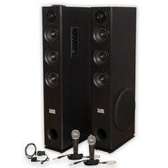 Acoustic Audio TSi350 Bluetooth Powered Floorstanding Tower Multimedia Speakers with Optical Input and Mics TSi350DM2