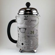 French Press Cozy, 8 cup Cafetiere Cosy, Geeky Gift, Science Nerd, Coffee Lover