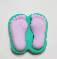 Yunko Large Baby Feet Silicone Fondant Cake Decorating Tool Chocolate Candy Mold N2