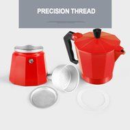 Espresso Maker, HOOHI 240 ML Aluminum Moka Express Stovetop Espresso Maker Pot Coffee Machine + 1 Coffee Scoop... N14