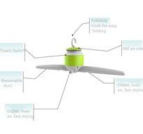 The Portable Device Tourism Travel Clothes（Green) N7