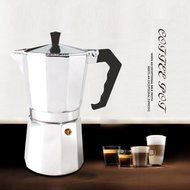 Espresso Maker, HOOHI 240 ML Aluminum Moka Express Stovetop Espresso Maker Pot Coffee Machine + 1 Coffee Scoop... N18