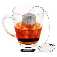 Super Kitchen Ultra Fine Premium Stainless Steel Tea Infuser With Brush Strainer Filters Tea Interval Diffuser... N9