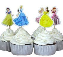 BETOP HOUSE Set of 24 Pieces Snow White Theme Cake Cupcake Decorative Cupcake Topper for Kids Birthday Party Themed... N3