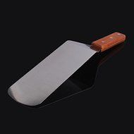 Stainless Steel Spatula Scraper with Wooden Handle Cake Cooking Utensil N3