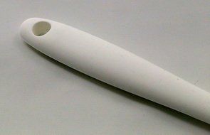 PHT Silicone Spatula Spoon Brush , 8", Set of 3 White N13