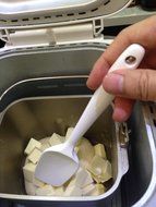 PHT Silicone Spatula Spoon Brush , 8", Set of 3 White N15
