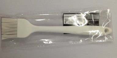 PHT Silicone Spatula Spoon Brush , 8", Set of 3 White N16