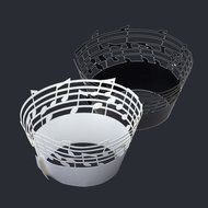 Anself 50Pcs Lace Muffin Case Cupcake Paper Cup Liner, Music Notes Staff Pattern N7