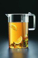 Bodum 10619-10, Ceylon Ice Tea Jug with Filter, 3.0 l, 101 oz., Clear N4