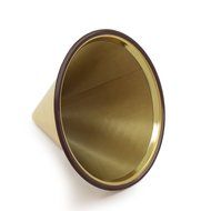 Nicelucky Gold Coated Cone Coffee Filter 304 Stainless Steel Paperless Pour Over Coffee Dripper With Fine Mesh... N2