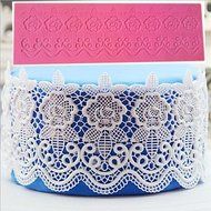 Y&amp;XL&amp;H Flower Pattern Lace Mold Rose Silicone Sugar Lace Pad Cake Brim Decoration Mold Kitchenware N4