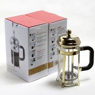 Kteam 350ml Stainless Steel Italian Express Stovetop Espresso Coffee Moka Pot Expresso Coffee Latte Maker (Gold) N8