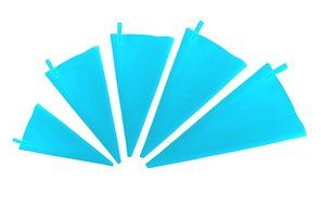 JIngwy 5 Size Icing Bag Set with All Types 10 Inches 12 Inches 14 Inches 16 Inches 18 Inches Reusable Decorating... N6