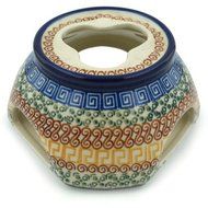 Polish Pottery Heater 6-inch Grecian Sea N5
