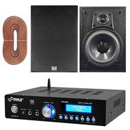Pyle PDA5BU Amplifier Stereo Receiver Bluetooth AM/FM Radio USB AUX input 200 Watt Bundle Combo With Dual Electronics... N3