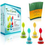 Loose Leaf Tea Infuser Cute Strainer For Loose Tea Set of 4 Steepers by Tea Secrets N3