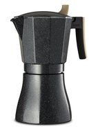 Osaka Stovetop Espresso Maker - Aluminum with Marbled Coating, Stove-Top Moka Pot &quot;Nijo Castle&quot; (6 Cup) N10