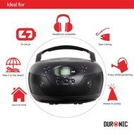 Duronic RCD008 Portable CD Boombox with AM/FM Radio - Connect &amp; play from MP3 Player/Ipod/Iphone N4