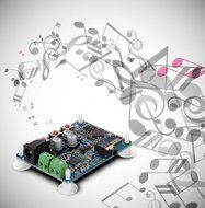 Industry Park 10W+10W 2X10W DC 12V Bluetooth 4.0 PAM8610 Audio Receiver Stereo Amplifier Board N3