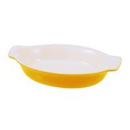 Swissmar Le Cordon Bleu Tendance Medium Oval Roasting Dish, 2.3 Quart, Jaune Yellow N3