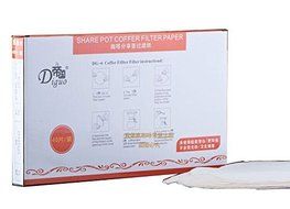 Diguo Coffee Paper Filters Unfolded Half-moon Circles (Pack of 40)