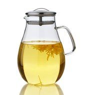 Artcome 64 Oz Large Heat Resistant Water Carafe with Stainless Steel Lid, Borosilicate Glass Beverage Pitcher... N8
