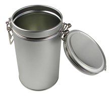 PureTea Latching Tea Tin, Tea Canister, Spice Storage Tins, Coffee Canister, Loose Leaf Tea, Stainless Steel Canister... N4