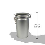 PureTea Latching Tea Tin, Tea Canister, Spice Storage Tins, Coffee Canister, Loose Leaf Tea, Stainless Steel Canister... N5