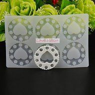 Y&amp;XL&amp;H Love Heart Circle Shape Chocolate Plugin Mold for Cake Decoration Silicone Material N3