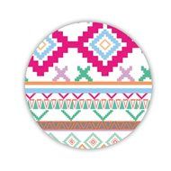 Generic Kawaii Mdf Design With Aztec Tribal Pattern Coaster N4